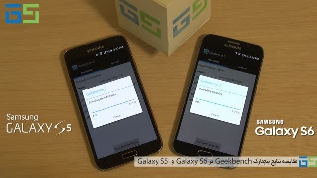 مقایسه نتایج بنچمارک Geekbench در Galaxy S5 و Galaxy S6