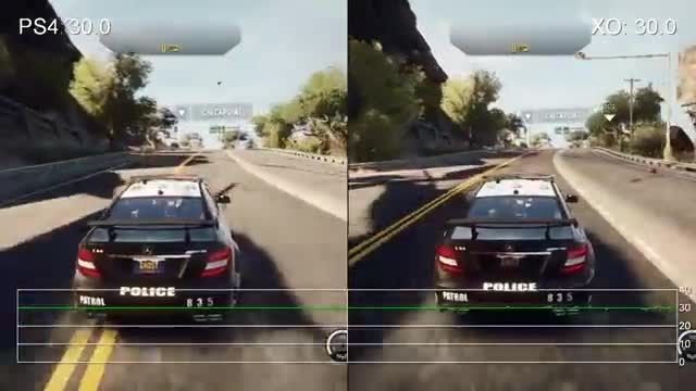 Need for Speed_ Rivals PS4 vs. Xbox One Frame-Rate Test