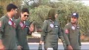 بانوی محجبه خلبان جت جنگنده در نیروی هوایی پاکستان خانم عایشه فاروق
