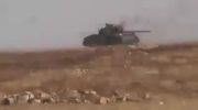 انهدام تانک T55 ارتش سوریه با استفاده از موشک کنکرس