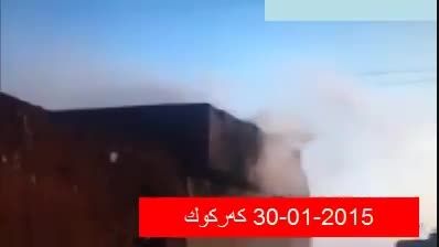 پرواز حیرت انگیز داعش توسط رگبار 50مم پیشمرگه کرد کرکوک
