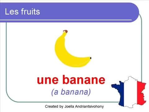 آموزش نام میوه ها در زبان فرانسه