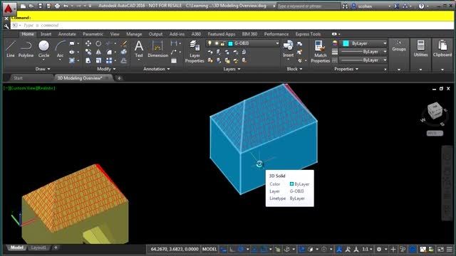 Learning Autodesk AutoCAD 3D 2016 Training