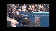 هاشمی رفسنجانی در راهپیمایی 22 بهمن امسال-91