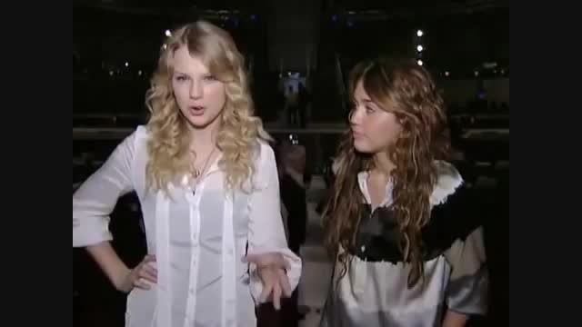 Taylor Swift And Miley Syrus...Interview