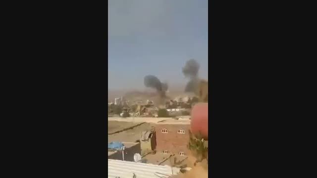کلیپی کوتاه از لحظه ی حمله ی جنگنده های عربستان