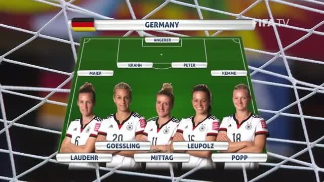 ترکیب : فرانسه VS آلمان (جام جهانی زنان 2015 کانادا)