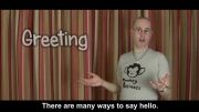 Learning English - Lesson Two -Hello Goodbye