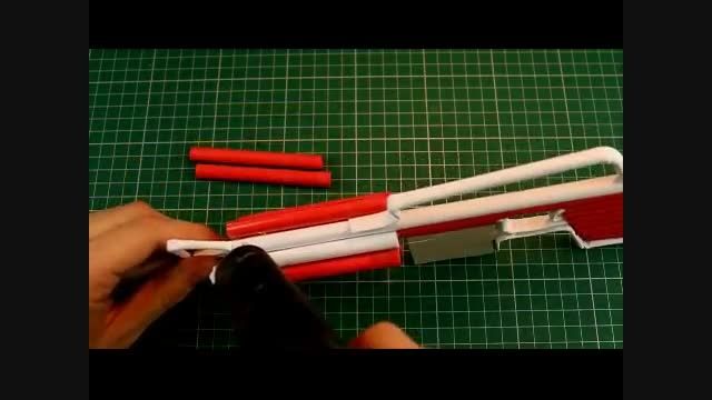 ساخت اسلحه m4 خشاب دار با کاغذ-قسمت دوم