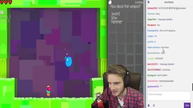 PEWDIEPIE CHOICE CHAMBER WITH TWITCH VIEWERS!گیم باحال