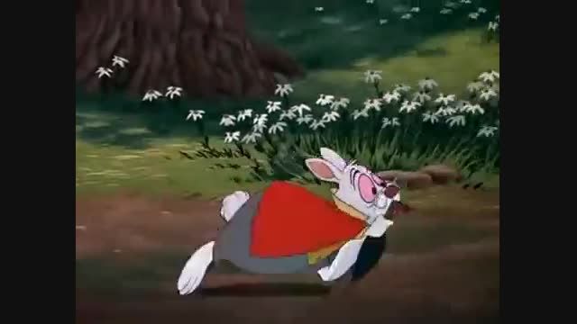 آلیس در سرزمین عجایب کارتونی : رفتن داخل سوراخ خرگوش!