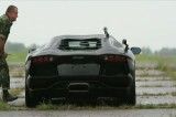 -Lamborghini Aventador vs. F16 Fighting Falcon