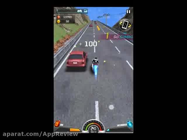 صحنه هایی از بازی اندرویدی Racing Moto