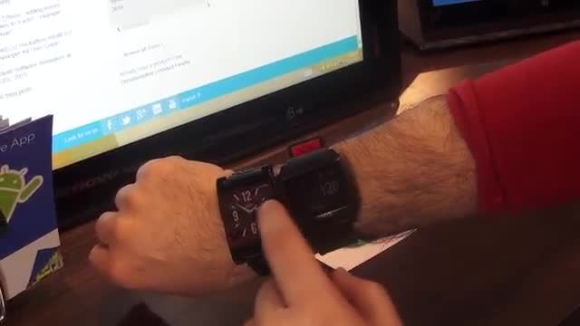 بررسی Intel Basis smartwatch در نمایشگاه mwc 2015