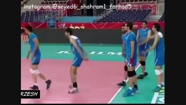 مجتبی میرزاجانپور در تمرین تیم ملی