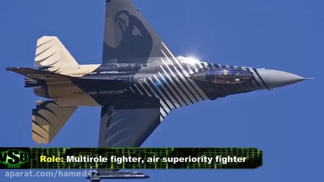 بررسی جنگنده ی آمریکایی F-16 (با کیفیت HD)