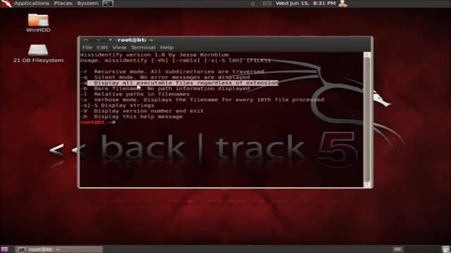 روش استفاده از ابزار Missidentify در BackTrack5 R3
