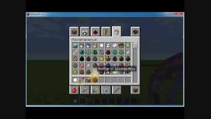 Thunder ball and Flaming bow in minecaft
