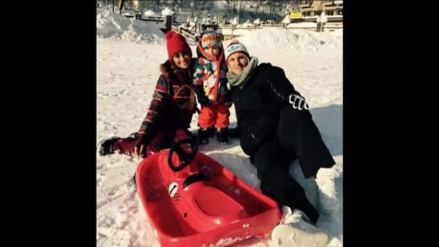 لیونل مسی،به همراه همسر و فرزندش$محمود تبار