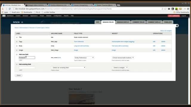 Creating a Drupal 7 Entity Reference View