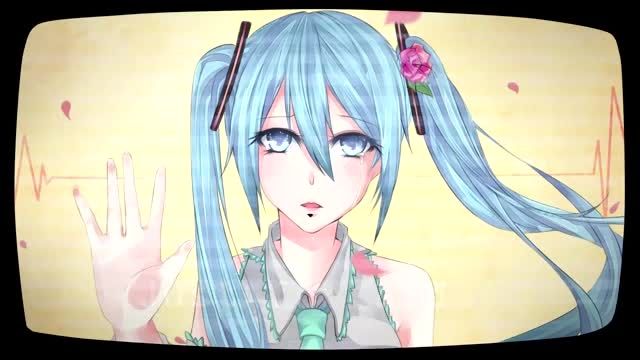 Hatske miku glass wall - vocaloid