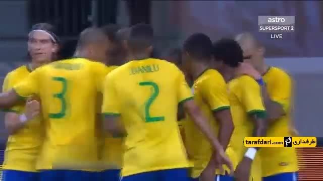 خلاصه کوتاه بازی برزیل 2-0 مکزیک