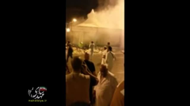 آتش سوزی چادرهای حجاج مصری در فاجعه منا