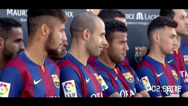 تبلیغ بازیکنان بارسلونا برای ساعت موریس لاکروکس