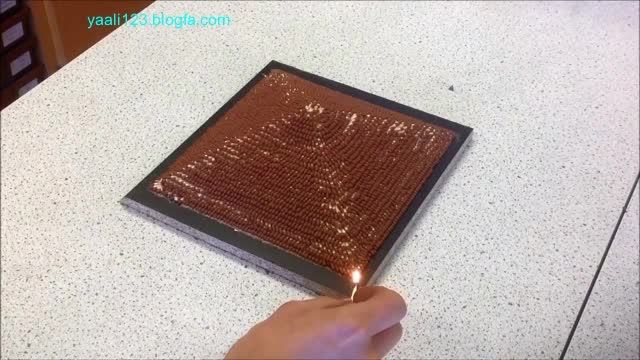 سوختن 5000کبریت به شکل هرم در 10 ثانیه