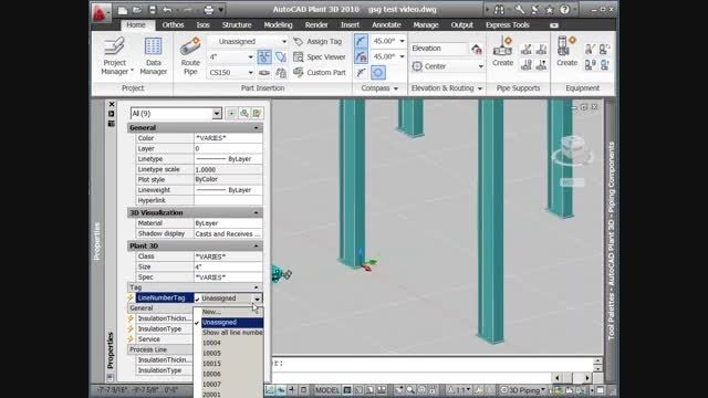 4 - (Routing Pipe with AutoCAD Plant 3D (Part 1