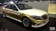 Mercedes Benz S class با روکش طلا