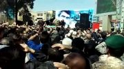 مدّاحی حاج عبدالرّضا هلالی در مراسم تشییع شهید علی خلیلی