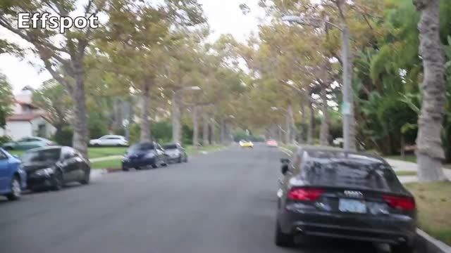 ترکوندن موتور LaFerrari در Beverly Hills