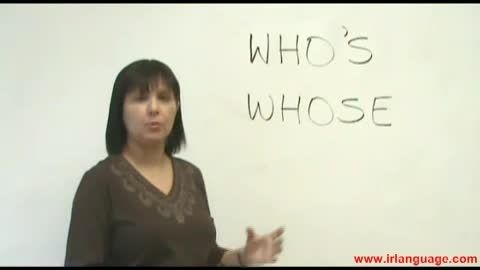 آموزش زبان - قسمت 3 - تفاوت های Whose و Who&#039;s