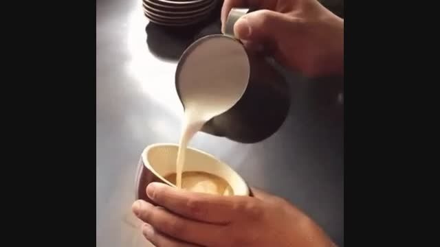 روش جدیدنقش روی قهوه!!