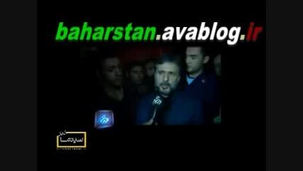مر تضی پاشایی بالا ی ویدیو صحفه وب سایت طباخی بهارستان