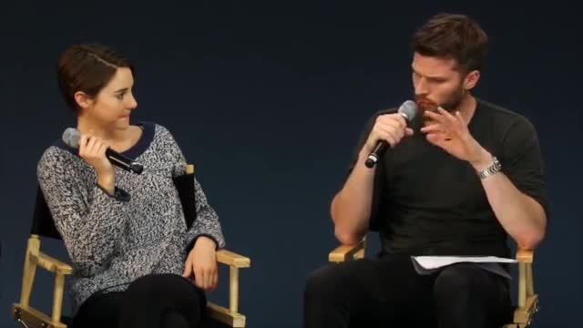 Shailene Woodley and Theo James discuss falling in love