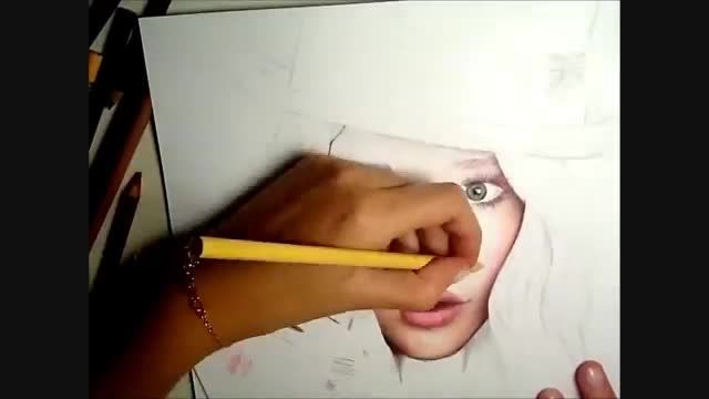 آموزش نقاشی با مداد رنگی 15