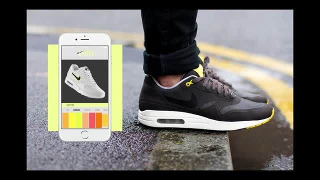 تغییر رنگ کفش با اپلیکیشن موبایل
