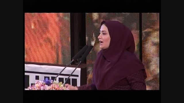 بانو مینا تاج الدین مجری استان البرز در جشنواره مجریان