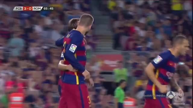 گل های بازی : بارسلونا 3 - 0 آ اس رم (دوستانه ) HD