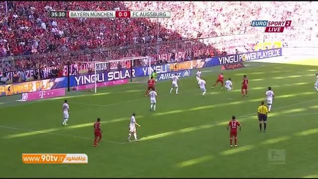 خلاصه بازی: بایرن مونیخ ۲-۱ آگزبورگ