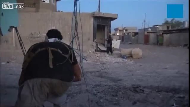 چند سانتیمتر فاصله تا هلاکت داعشی