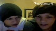 one direction - louis tomlinson harry styles twitcam part2