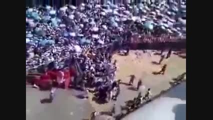 ویدیوی چند لحظه قبل از مرگ هزاران حجاج در مکه-صحرای منا