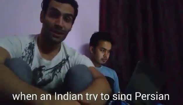 وقتی یک هندی سعی میکنه فارسی بخونه !