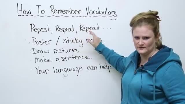 نحوه یادگیری لغات در زبان