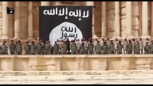 ویدیو اعدام داعش در سالن آمفی تئاتر در پالمیرا