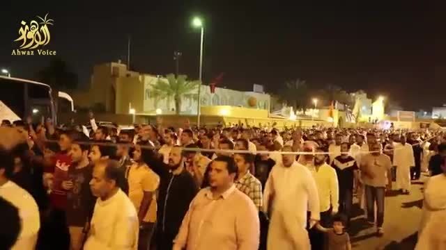 تظاهرات صدها نفر از مردم القطیف بعد از انفجار تروریستی