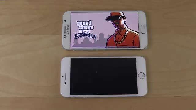 GTA San Andreas Samsung Galaxy S6 vs iPhone 6 Gaming
